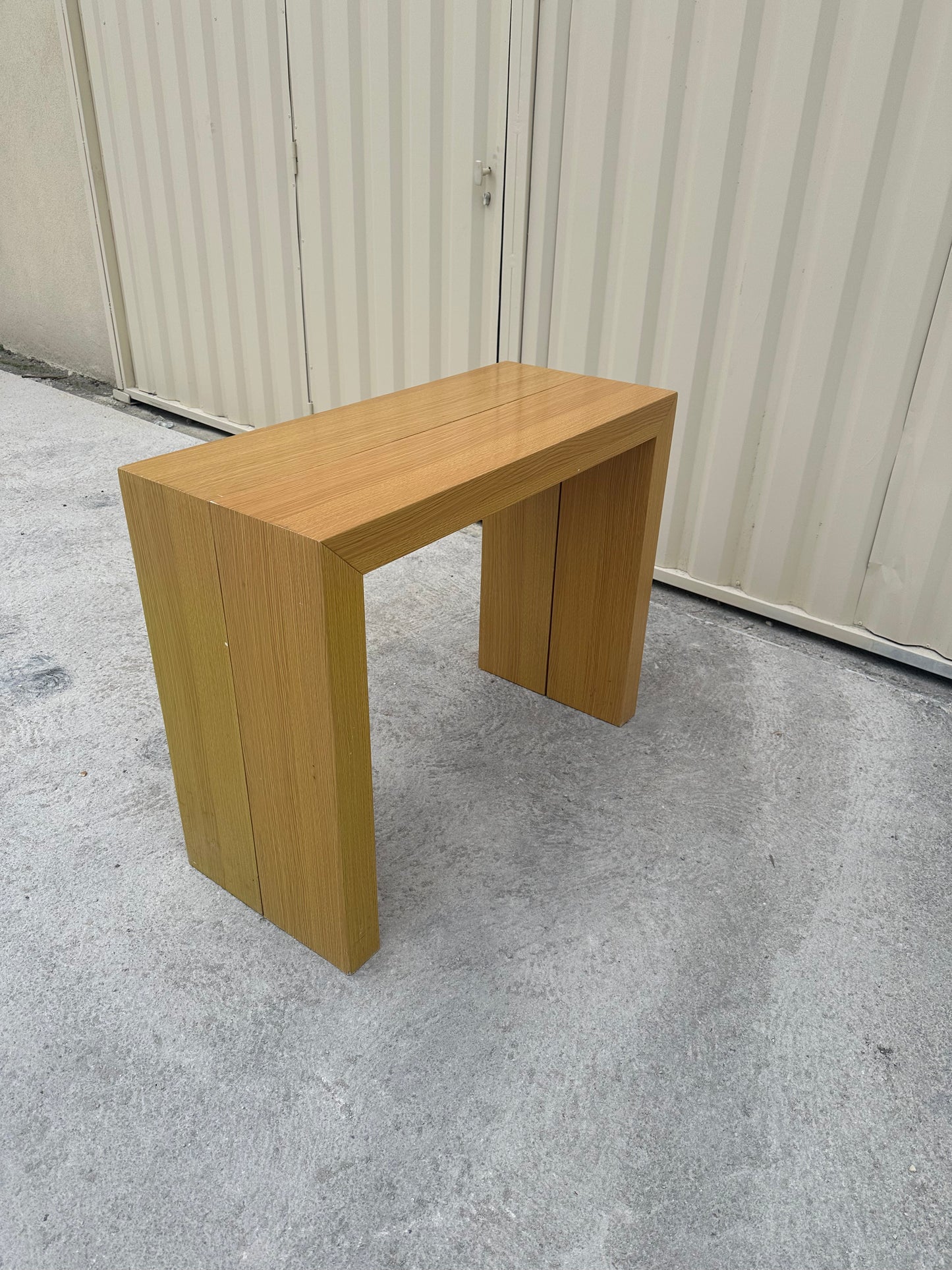 Console Extensible Effet Bois Brillant – De Table Compacte à 8 Places avec 3 Rallonges